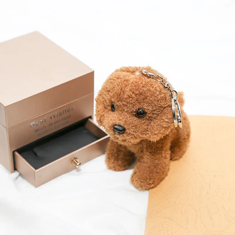 Poodle Plush Pendant Cartoon Puppy Key Chain