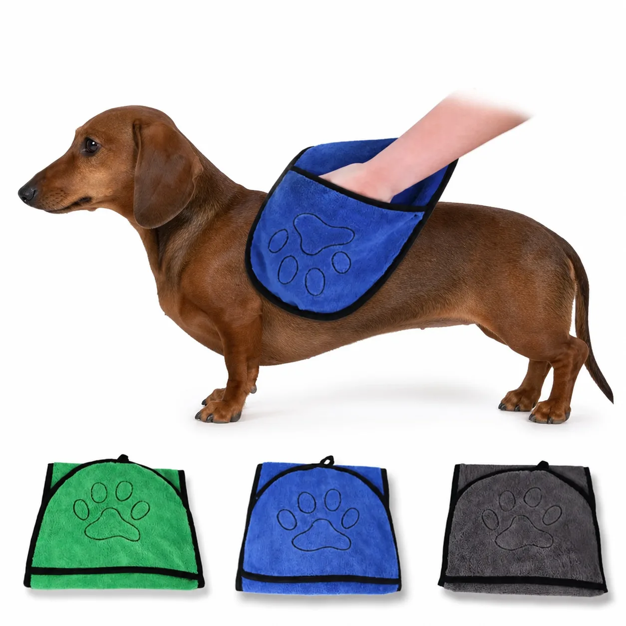 Doxie Dry Bath Towel Wrap