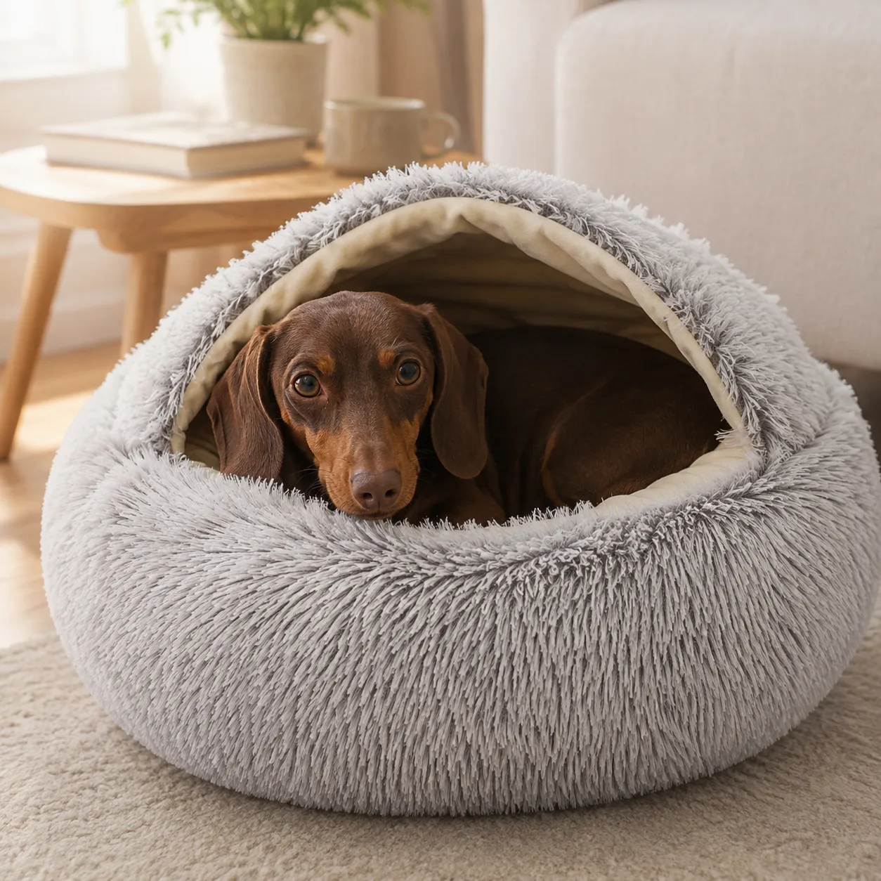 Cozy Doxie Cave Bed